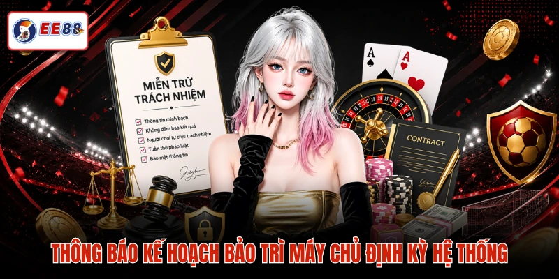 Thông báo kế hoạch bảo trì máy chủ định kỳ hệ thống