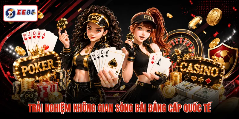 Trải nghiệm không gian sòng bài đẳng cấp quốc tế