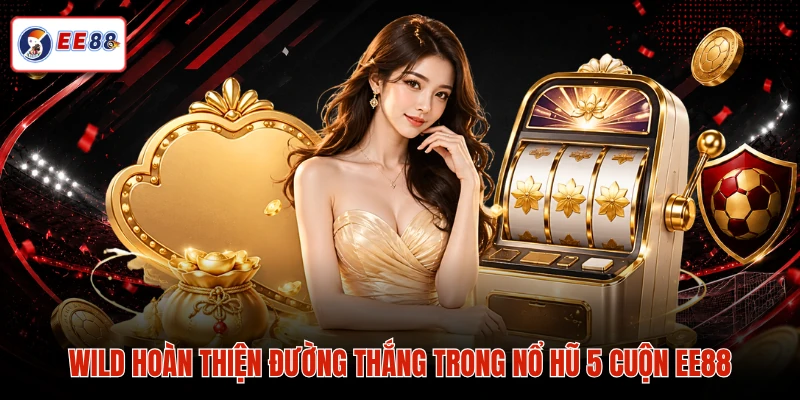 Wild hoàn thiện đường thắng trong nổ hũ 5 cuộn EE88
